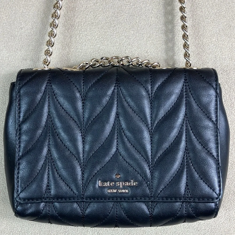 Kate Spade Bariar Lane Quilted Leather Mini‎ Evelyn Shoulder Purse Bag